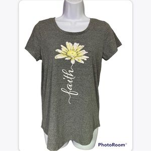Gray Faith Tee Shirt